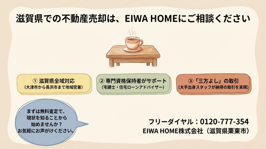 EIWA HOMEが滋賀の離婚による不動産売却で選ばれる理由