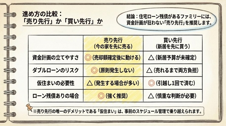 住み替えの進め方は「売り先行」か「買い先行」か
