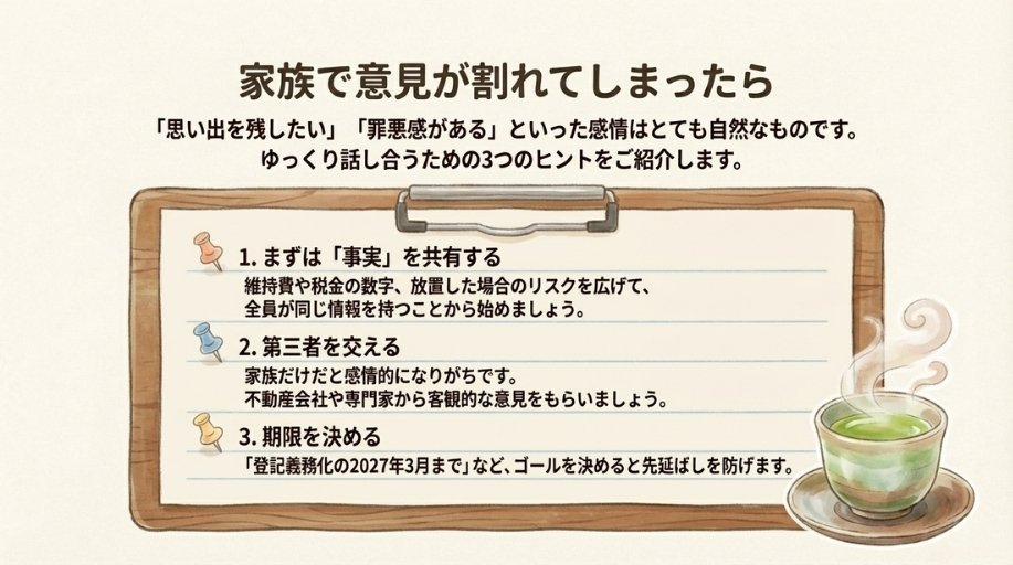 きょうだいの意見が割れたときの対処法