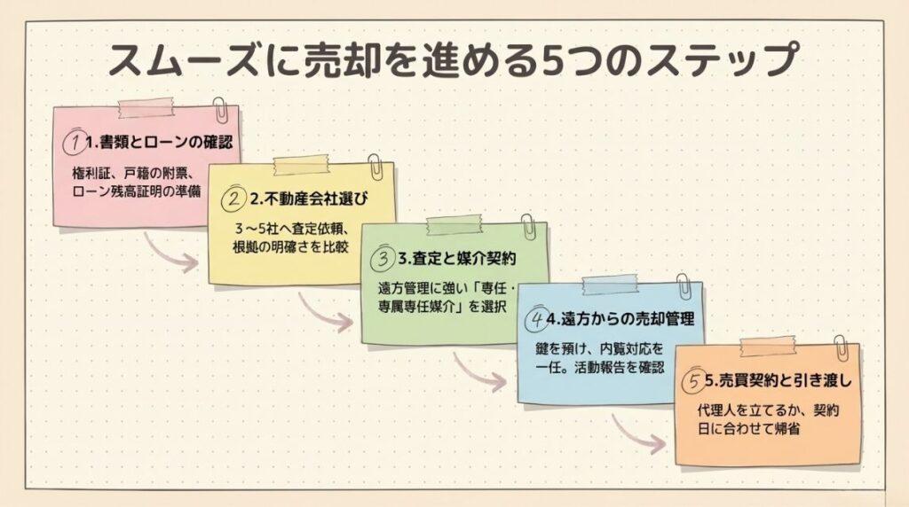 転勤時の不動産売却を成功させる5つのステップ