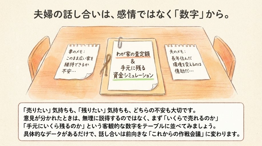 夫婦で意見が分かれたときの進め方
